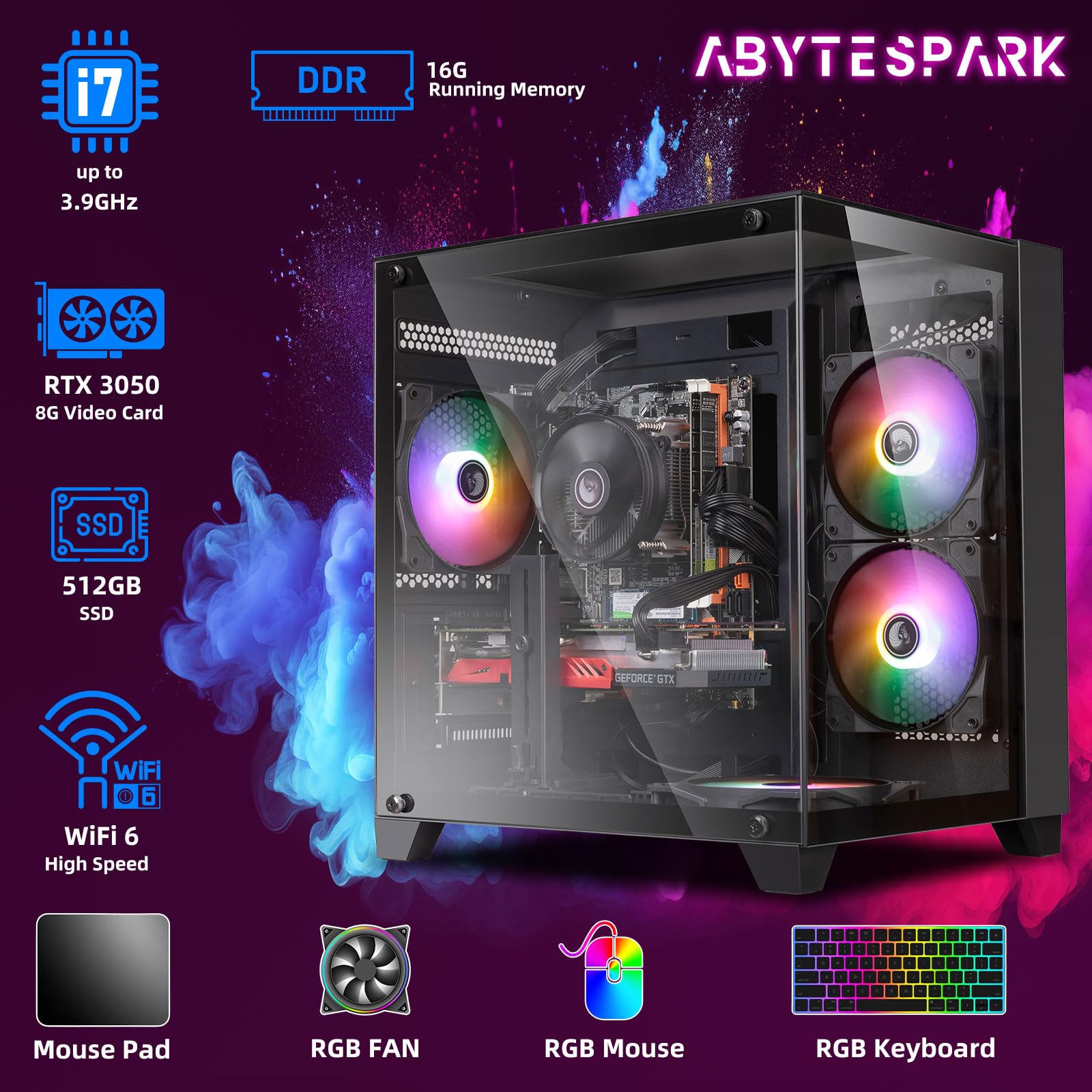 Amazon.com: Gaming PC Desktop Computer,Intel Core i7 Desktop